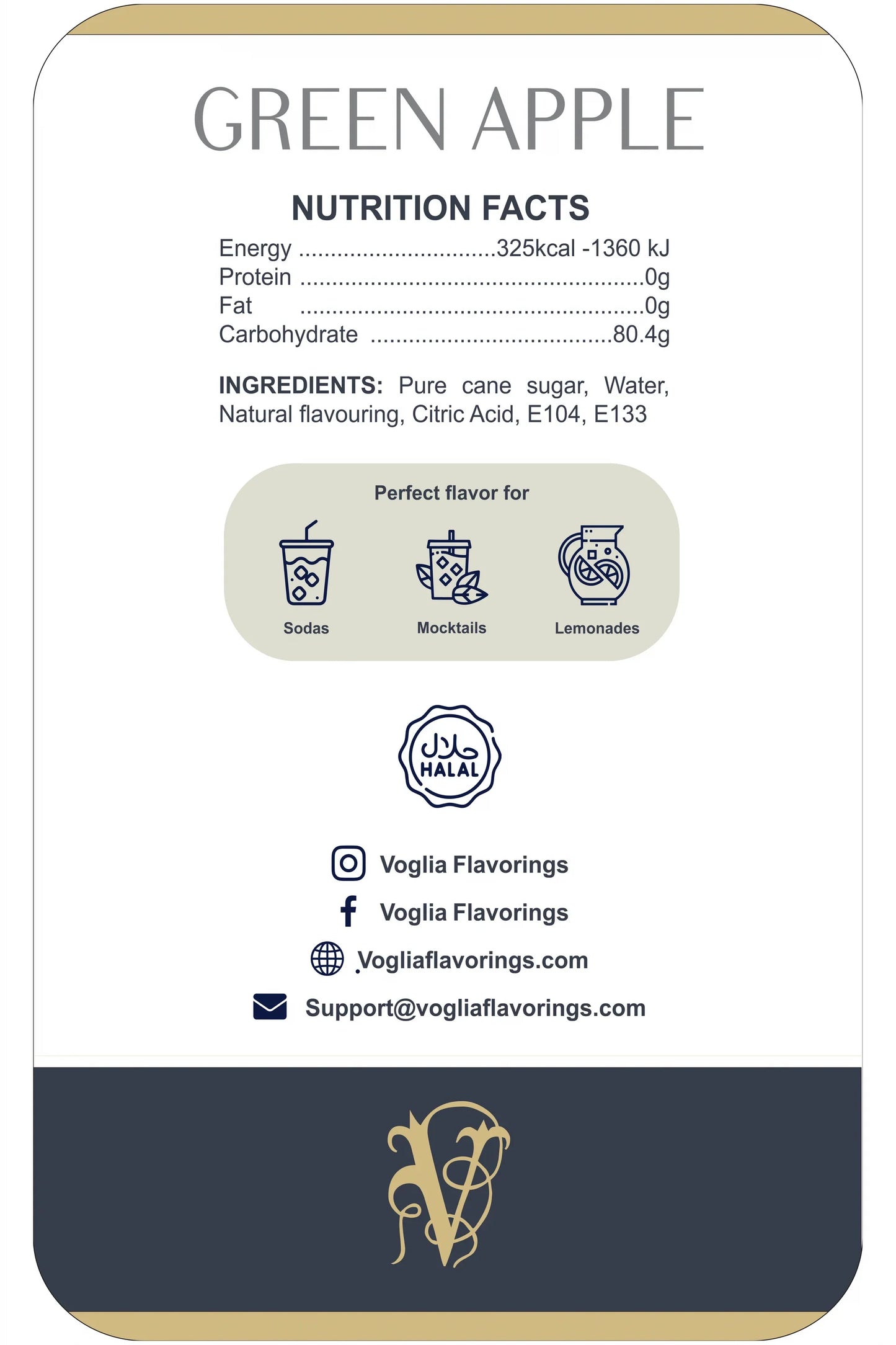 Green Apple Syrup - 1.05L