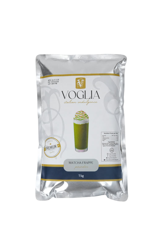Voglia Matcha 1 kilogram frappe powder