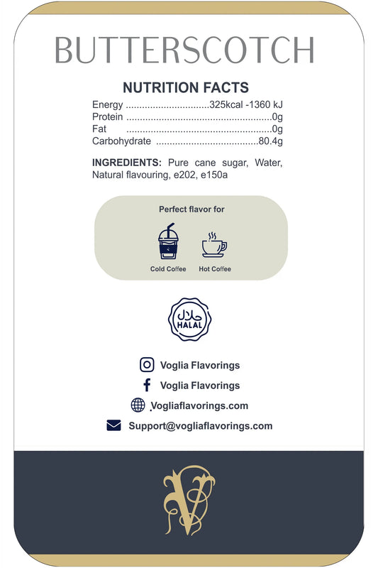 Butterscotch Syrup - 1.05L