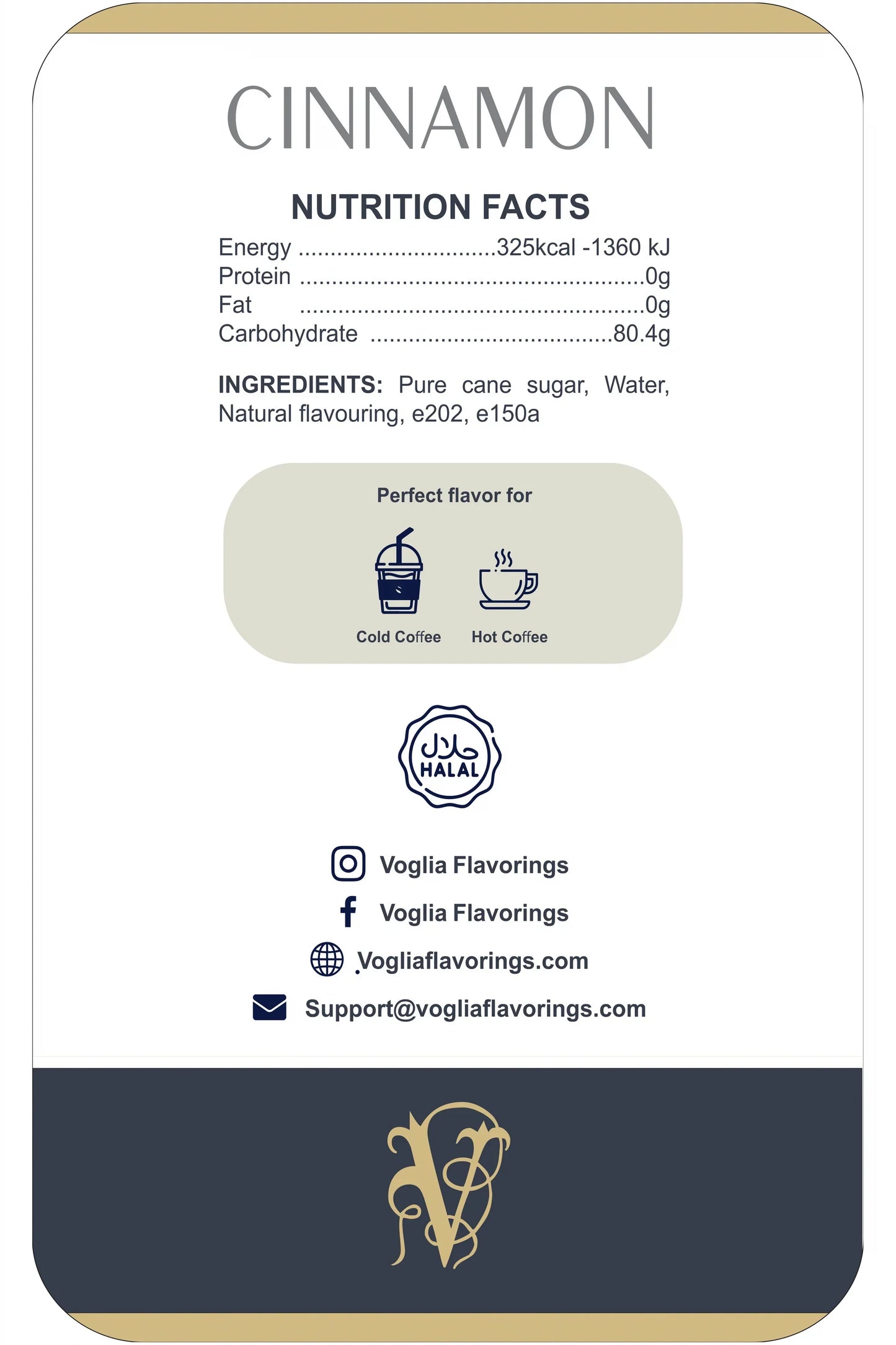 Cinnamon Syrup - 1.05L